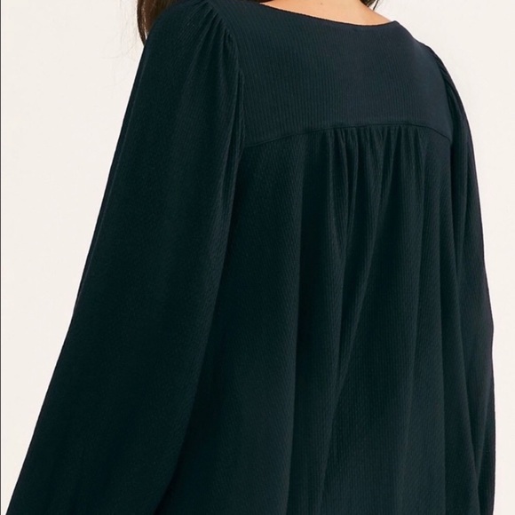 New Free People Devin Black Top - Picture 4 of 6